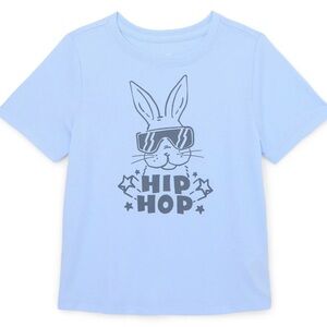 Kids Blue Hip Hop Bunny T-Shirt